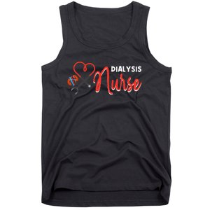 Dialysis Nurse Gifts for Technician Heart Nephrology Nursing Tank Top