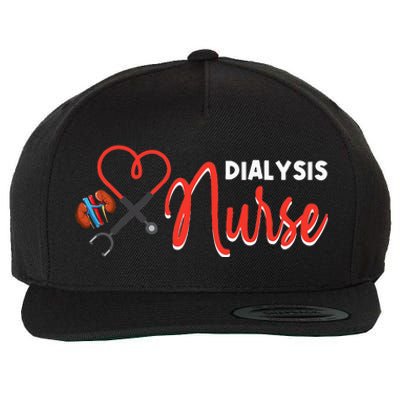 Dialysis Nurse Gifts for Technician Heart Nephrology Nursing Wool Snapback Cap