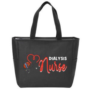 Dialysis Nurse Gifts for Technician Heart Nephrology Nursing Zip Tote Bag