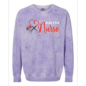 Dialysis Nurse Gifts For Technician Heart Nephrology Nursing Colorblast Crewneck Sweatshirt