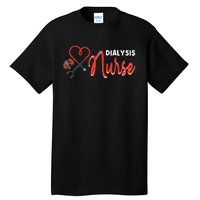 Dialysis Nurse Gifts For Technician Heart Nephrology Nursing Tall T-Shirt