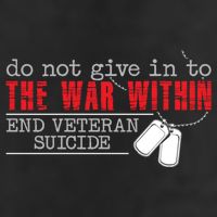 Do Not Give In To The War Within End Veteran Suicide Support Gift 25L Jumbo Tote