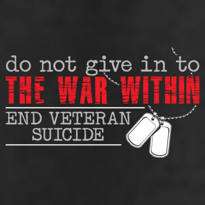 Do Not Give In To The War Within End Veteran Suicide Support Gift 25L Jumbo Tote