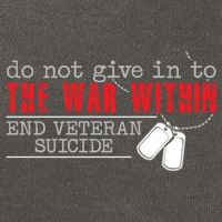 Do Not Give In To The War Within End Veteran Suicide Support Gift Cotton Canvas Backpack