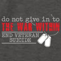 Do Not Give In To The War Within End Veteran Suicide Support Gift Vector Backpack
