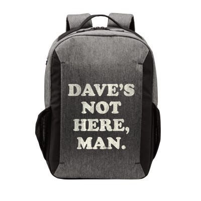 DaveS Not Here Man Simple Saying Black White Vector Backpack