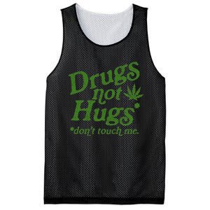 Drug Not Hugs DonT Touch Me Weed Canabis 420 Mesh Reversible Basketball Jersey Tank