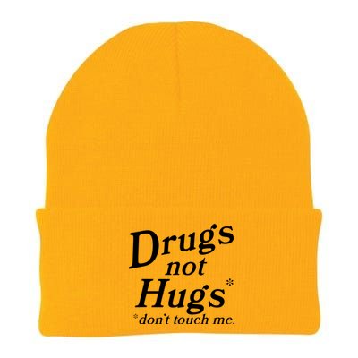 Drugs Not Hugs DonT Touch Me Knit Cap Winter Beanie