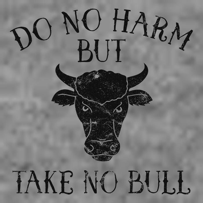 Do No Harm But Take No Bull 7-Panel Snapback Hat