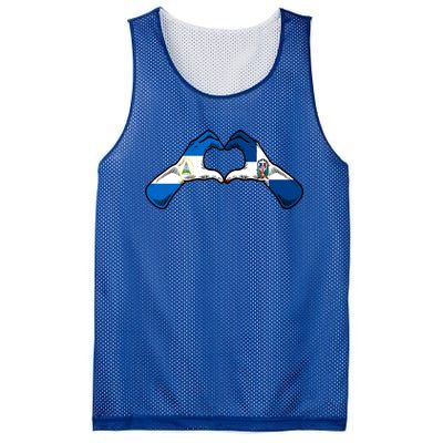 Dominican Nicaraguan Heart Nicaragua Flag Heritage Gift Mesh Reversible Basketball Jersey Tank