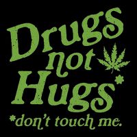 Drug Not Hugs DonT Touch Me Weed Canabis 420 Stripe Pom Pom Beanie