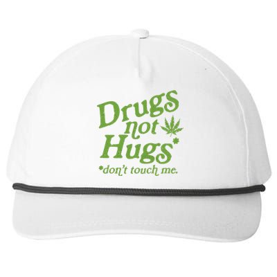 Drug Not Hugs DonT Touch Me Weed Canabis 420 Snapback Five-Panel Rope Hat