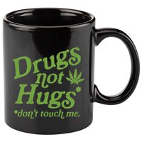 Drug Not Hugs DonT Touch Me Weed Canabis 420 11oz C Handle Ceramic Mug