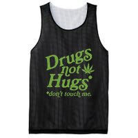 Drug Not Hugs DonT Touch Me Weed Canabis 420 Mesh Reversible Basketball Jersey Tank