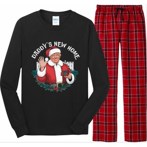 DaddyS New Home Santa Trump White House 2024 New President Long Sleeve Pajama Set