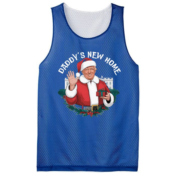 DaddyS New Home Santa Trump White House 2024 New President Mesh Reversible Basketball Jersey Tank