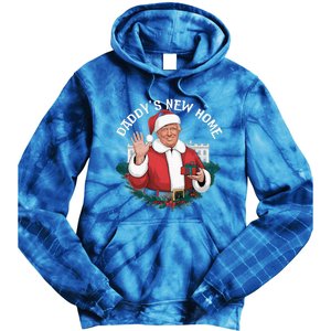 DaddyS New Home Santa Trump White House 2024 New President Tie Dye Hoodie