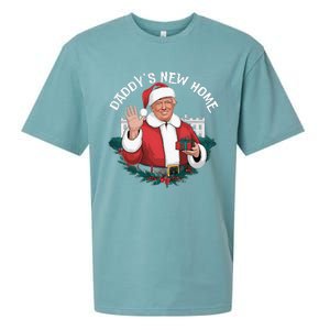 DaddyS New Home Santa Trump White House 2024 New President Sueded Cloud Jersey T-Shirt