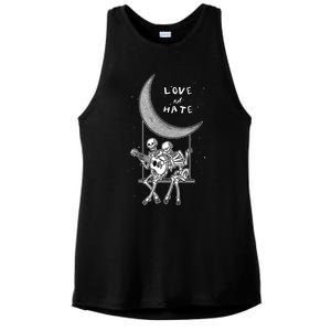 Do Not Hate But Love Cute Gift Creative Love Design Cool Gift Ladies PosiCharge Tri-Blend Wicking Tank