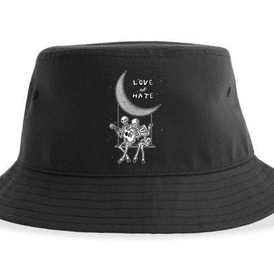 Do Not Hate But Love Cute Gift Creative Love Design Cool Gift Sustainable Bucket Hat