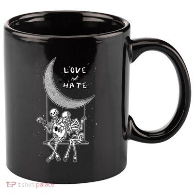 Do Not Hate But Love Cute Gift Creative Love Design Cool Gift 11oz C Handle Ceramic Mug