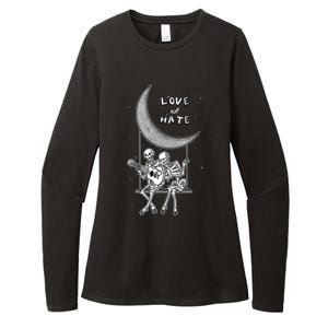 Do Not Hate But Love Cute Gift Creative Love Design Cool Gift Womens CVC Long Sleeve Shirt