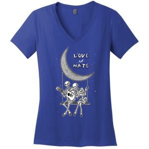 Do Not Hate But Love Cute Gift Creative Love Design Cool Gift Women's V-Neck T-Shirt