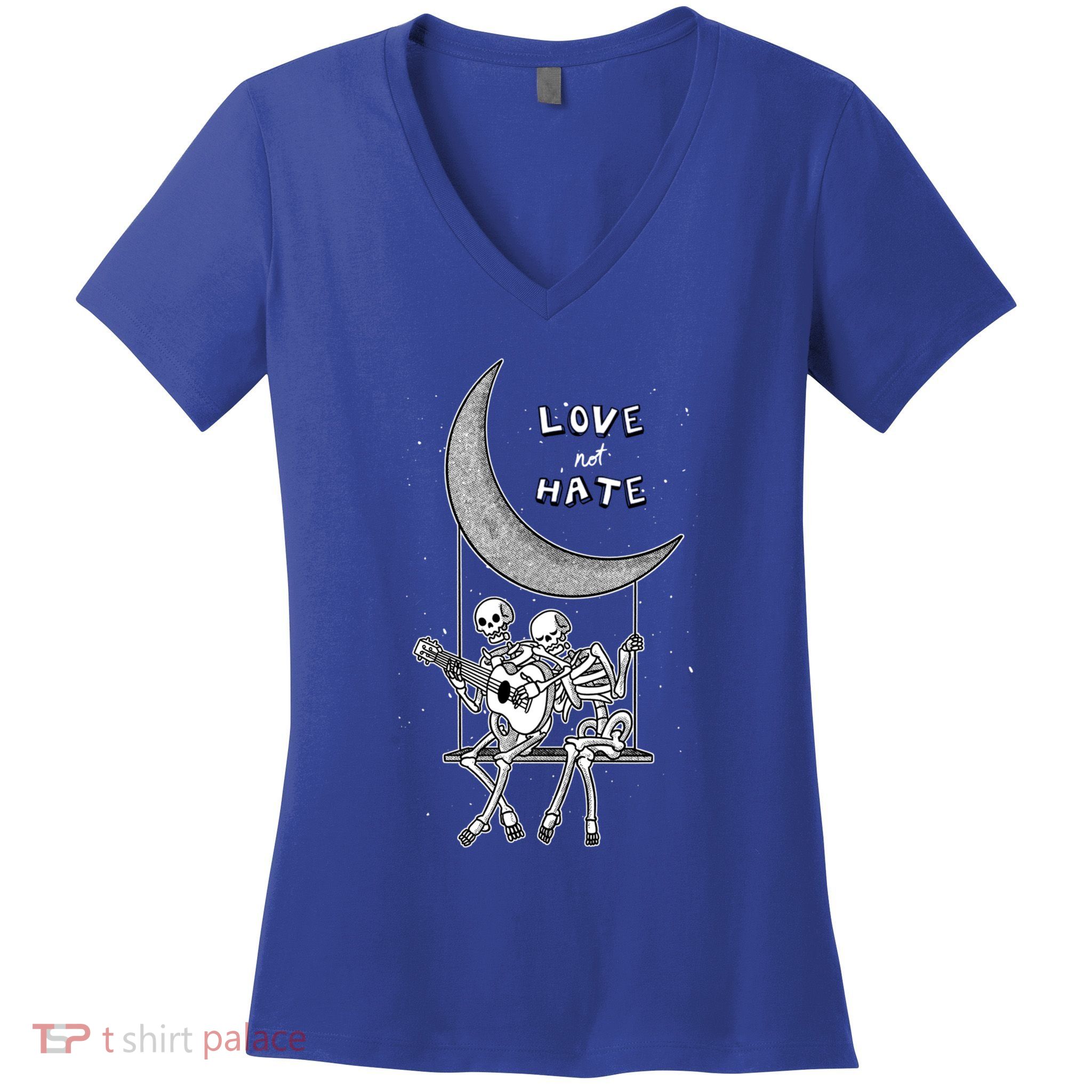 Do Not Hate But Love Cute Gift Creative Love Design Cool Gift Women's V-Neck T-Shirt