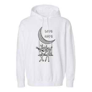 Do Not Hate But Love Cute Gift Creative Love Design Cool Gift Garment-Dyed Fleece Hoodie