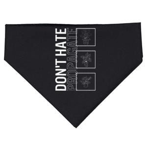 Do Not Hate Propagate Garden Plant Gardening Lover Botanist USA-Made Doggie Bandana