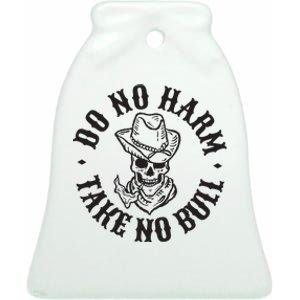 Do No Harm Western Ceramic Bell Ornament