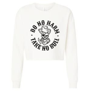 Do No Harm Western Cropped Pullover Crew