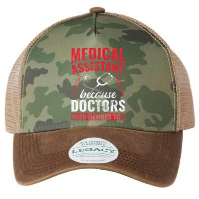 Doctors Need Heroes Too Medical Assistant Legacy Tie Dye Trucker Hat