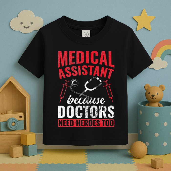 Doctors Need Heroes Too Medical Assistant Toddler T-Shirt