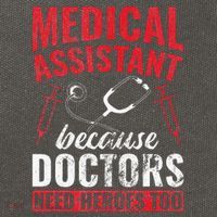 Doctors Need Heroes Too Medical Assistant Cotton Canvas Backpack