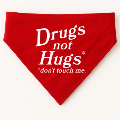 Drugs Not Hugs Dont Touch Me USA-Made Doggie Bandana