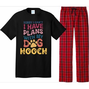 Dog Name Hooch Personalised Gift Busy With My Dog Hooch Gift Pajama Set