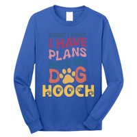 Dog Name Hooch Personalised Gift Busy With My Dog Hooch Gift Long Sleeve Shirt