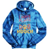 Dog Name Hooch Personalised Gift Busy With My Dog Hooch Gift Tie Dye Hoodie