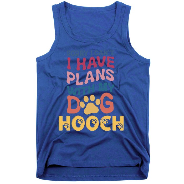 Dog Name Hooch Personalised Gift Busy With My Dog Hooch Gift Tank Top