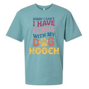 Dog Name Hooch Personalised Gift Busy With My Dog Hooch Gift Sueded Cloud Jersey T-Shirt