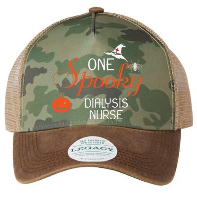 Dialysis Nurse Halloween Funny Spooky Gift Legacy Tie Dye Trucker Hat