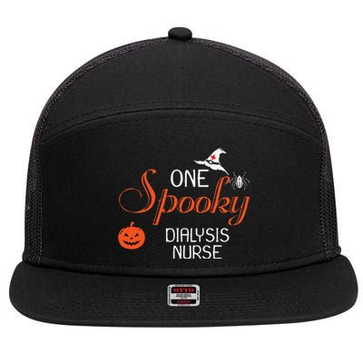 Dialysis Nurse Halloween Funny Spooky Gift 7 Panel Mesh Trucker Snapback Hat