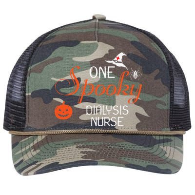 Dialysis Nurse Halloween Funny Spooky Gift Retro Rope Trucker Hat Cap