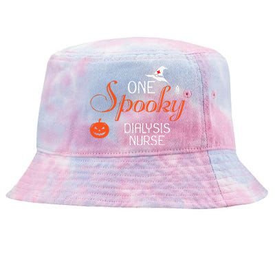 Dialysis Nurse Halloween Funny Spooky Gift Tie-Dyed Bucket Hat