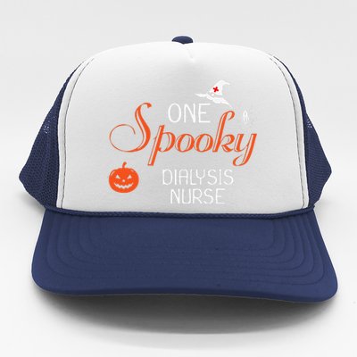 Dialysis Nurse Halloween Funny Spooky Gift Trucker Hat