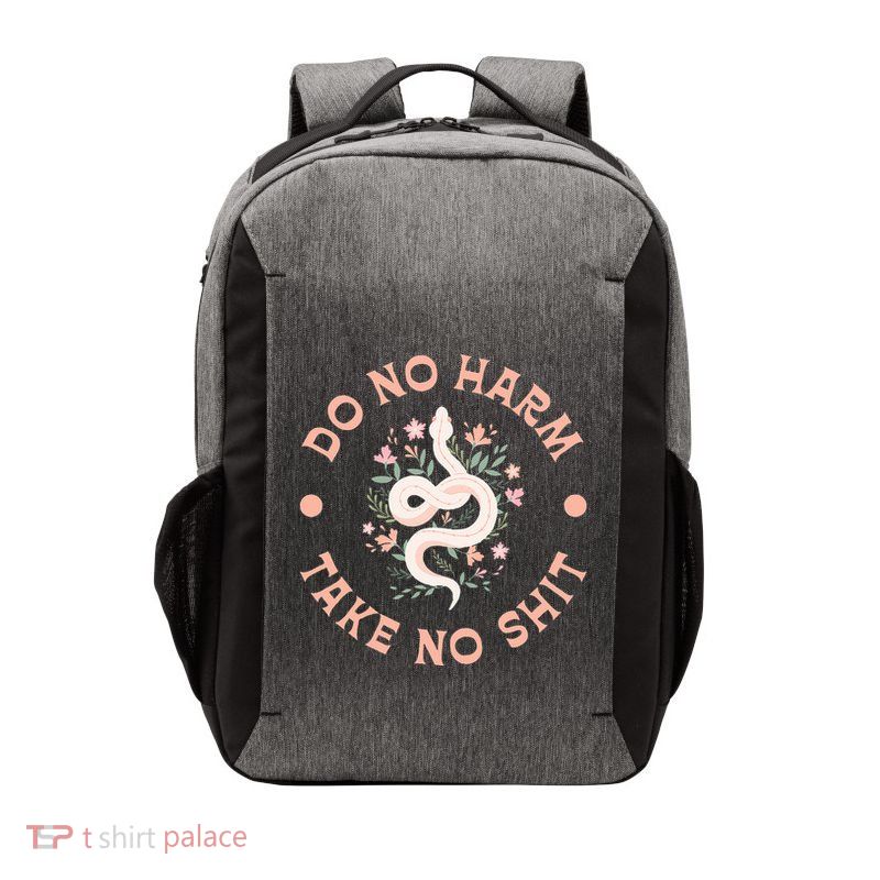 Do Not Harm Take No Shit Vector Backpack