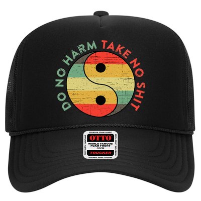 Do No Harm Take No Shit Funny Yin Yang Badass Yoga Teacher Trucker Hat