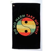 Do No Harm Take No Shit Funny Yin Yang Badass Yoga Teacher Golf Towel