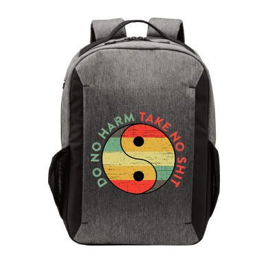 Do No Harm Take No Shit Funny Yin Yang Badass Yoga Teacher Vector Backpack